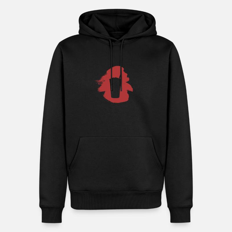 Bubbletee Tee Bubble - Männer Premium Bio Hoodie - Schwarz