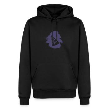 Maus Parmesan Burger - Männer Premium Bio Hoodie - Schwarz - Vorne - Nico (187cm)