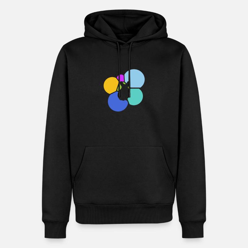 Nagetier Hamster Hamster - Männer Premium Bio Hoodie - Schwarz