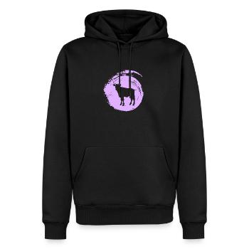 Rind Landwirtschaft Muh - Männer Premium Bio Hoodie - Schwarz - Vorne - Nico (187cm)