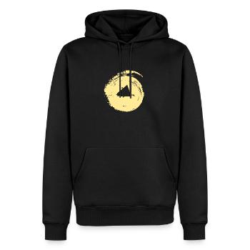 Haus Modern Naturliebhaber - Männer Premium Bio Hoodie - Schwarz - Vorne - Nico (187cm)