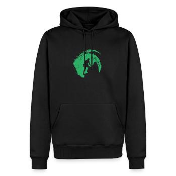 Climber Summit Climber - Men’s Premium Organic Hoodie - black - Front - Nico (187cm)
