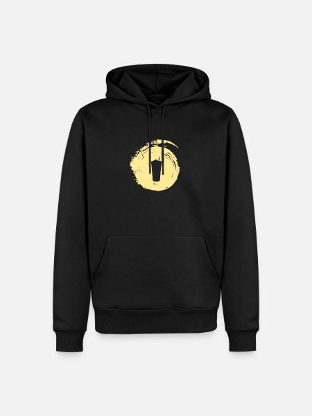 Bubbletee Bubbletee Bubbletee - Männer Premium Bio Hoodie - Schwarz