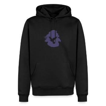 Ailes, Animaux, Oiseaux - Sweat à capuche Premium bio Homme - noir - Devant - Nico (187cm)