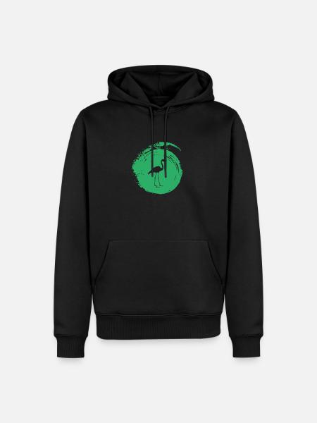 Flamingos Flamingo Flamingo Wasservogel - Männer Premium Bio Hoodie - Schwarz