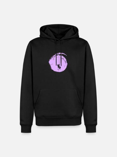 Bergsteiger Seilklettern Felsklettern - Männer Premium Bio Hoodie - Schwarz