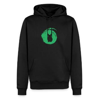 Hamster Nagetier Mäuschen - Männer Premium Bio Hoodie - Schwarz - Vorne - Nico (187cm)