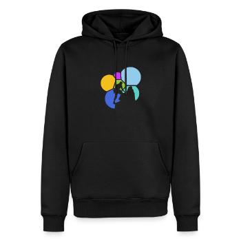 Climbing wall Rock climbing Climbing - Men’s Premium Organic Hoodie - black - Front - Nico (187cm)
