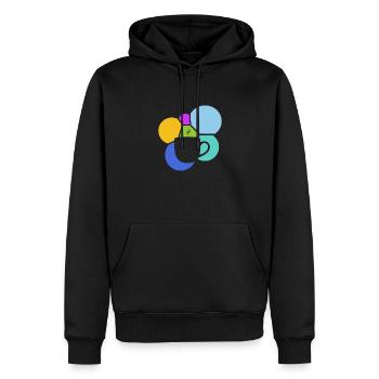 Kaffee Cappuccino Espresso - Männer Premium Bio Hoodie - Schwarz - Vorne - Nico (187cm)
