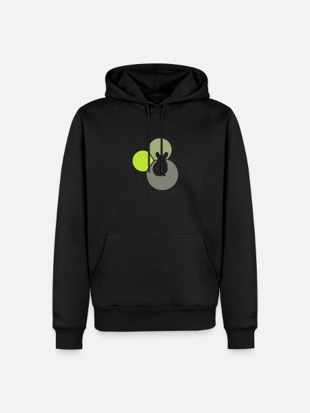 Nagetier Mäuschen Hamster - Männer Premium Bio Hoodie - Schwarz