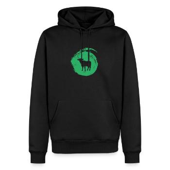 Rind Landwirtschaft Rind - Männer Premium Bio Hoodie - Schwarz - Vorne - Nico (187cm)