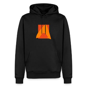 Zelt Natur Zelt - Männer Premium Bio Hoodie - Schwarz - Vorne - Nico (187cm)