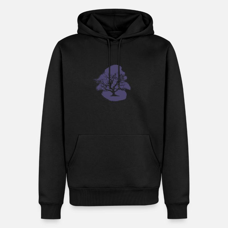 Horticulture Fleurs botaniques - Sweat à capuche Premium bio Homme - noir
