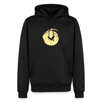 Flügel Fliegen Vogelschwarm - Männer Premium Bio Hoodie - Schwarz - Vorne - Nico (187cm)