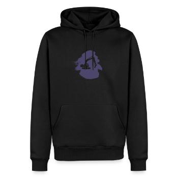 Baggerfahrerin Baustelle Bagger - Männer Premium Bio Hoodie - Schwarz - Vorne - Nico (187cm)