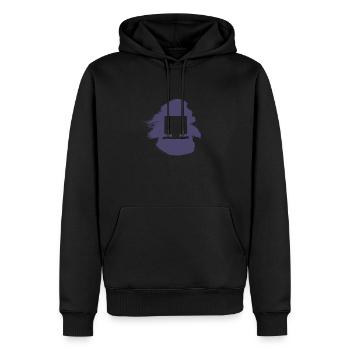 PC Ordinateur Travail Gamer - Sweat à capuche Premium bio Homme - noir - Devant - Nico (187cm)