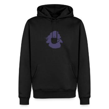 Kaffeebohne Espresso Koffein - Männer Premium Bio Hoodie - Schwarz - Vorne - Nico (187cm)