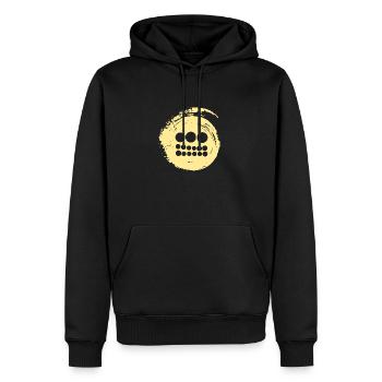 Münzen Münzen Coins - Männer Premium Bio Hoodie - Schwarz - Vorne - Nico (187cm)
