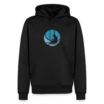 Crochet Nähen Nadel - Männer Premium Bio Hoodie - Schwarz - Vorne - Nico (187cm)