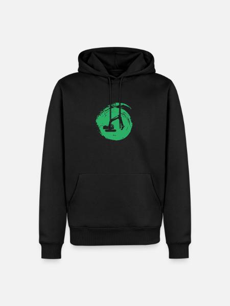Baggerfahrerin Baggerfahrerin Baggerfahrer - Männer Premium Bio Hoodie - Schwarz