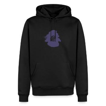 Maus Emmentaler Milch - Männer Premium Bio Hoodie - Schwarz - Vorne - Nico (187cm)