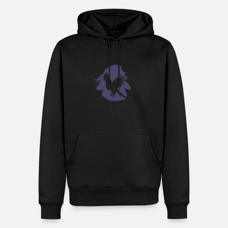 Perroquet Cacatoès Ara - Sweat à capuche Premium bio Homme - noir