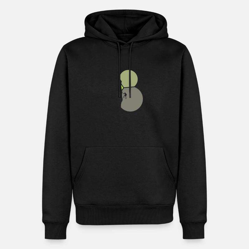 Bergsteigen Bergsteigen Seilklettern - Männer Premium Bio Hoodie - Schwarz