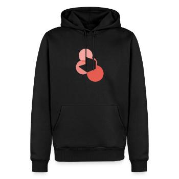 Blogging Blogging Blogueur - Sweat à capuche Premium bio Homme - noir - Devant - Nico (187cm)