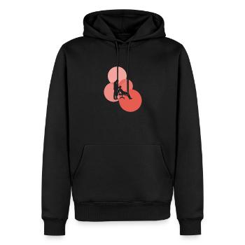 Mediziner Chiropraktik Chiropraktiker - Männer Premium Bio Hoodie - Schwarz - Vorne - Nico (187cm)