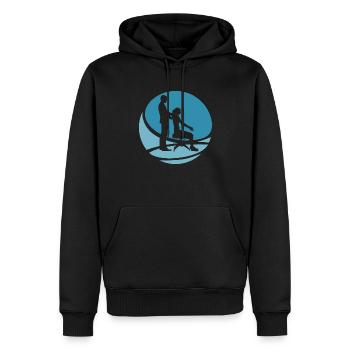 Einrenken Chiropraktik Chiropractor - Männer Premium Bio Hoodie - Schwarz - Vorne - Nico (187cm)
