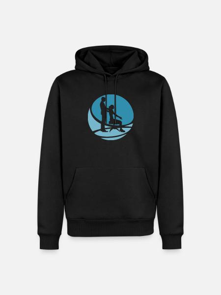 Adjustment Chiropractic Chiropractor - Men’s Premium Organic Hoodie - black