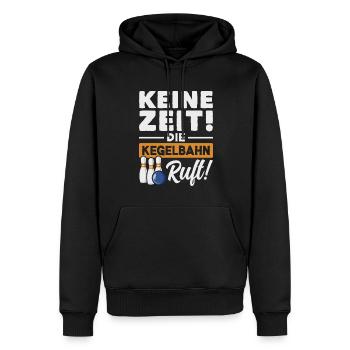 Kegeln Kegler Kegel Kegelbahn Kegeltour - Männer Premium Bio Hoodie - Schwarz - Vorne - Nico (187cm)