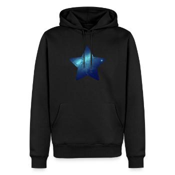 Stern - Männer Premium Bio Hoodie - Schwarz - Vorne - Nico (187cm)