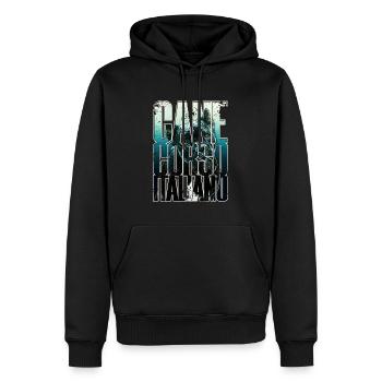 Cane Corso Italiano - Sweat à capuche Premium bio Homme - noir - Devant - Nico (187cm)