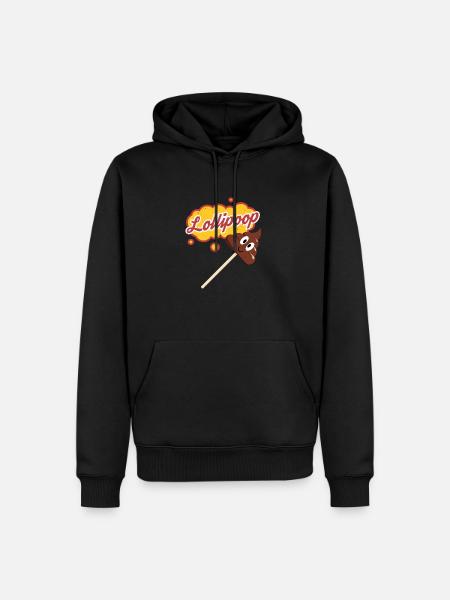 Lutscher - Männer Premium Bio Hoodie - Schwarz