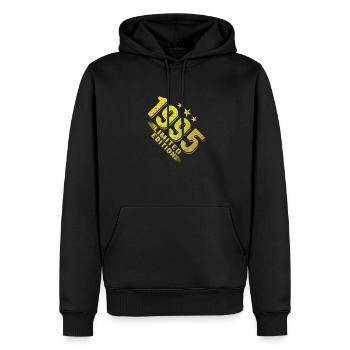 1995 drôle drôle anniversaire cadeau 30e anniversaire - Sweat à capuche Premium bio Homme - noir - Devant - Nico (187cm)