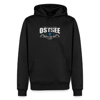 Ostsee meine Heimat Baltic Coast of Germany - Männer Premium Bio Hoodie - Schwarz - Vorne - Nico (187cm)