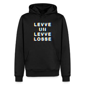 Levve un levve losse Leben und leben lassen Köln - Männer Premium Bio Hoodie - Schwarz - Vorne - Nico (187cm)
