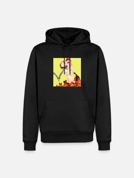 Bad Girl - Männer Premium Bio Hoodie - Schwarz