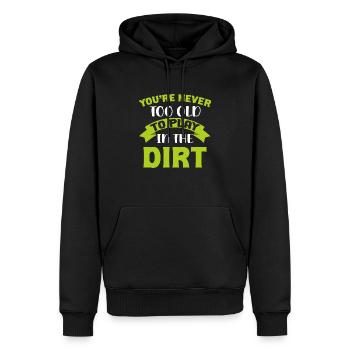 Retirement plan gardener funny gift gardening - Sweat à capuche Premium bio Homme - noir - Devant - Nico (187cm)