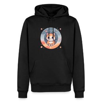 Kätzchen Niedlichkeit #1 - Männer Premium Bio Hoodie - Schwarz - Vorne - Nico (187cm)