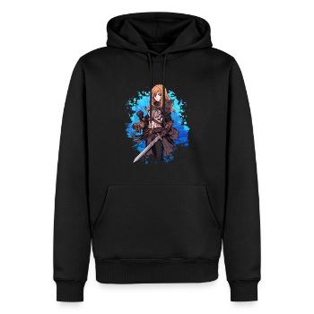 Fantasy RPG Game Anime Character - Chemise Anime - Sweat à capuche Premium bio Homme - noir - Devant - Nico (187cm)