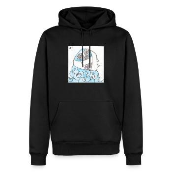 Wirrwarr 35 - Männer Premium Bio Hoodie - Schwarz - Vorne - Nico (187cm)