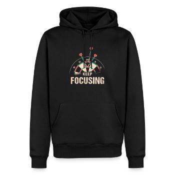 Dart Darts Dartpfeile Darten Dartscheibe - Männer Premium Bio Hoodie - Schwarz - Vorne - Nico (187cm)
