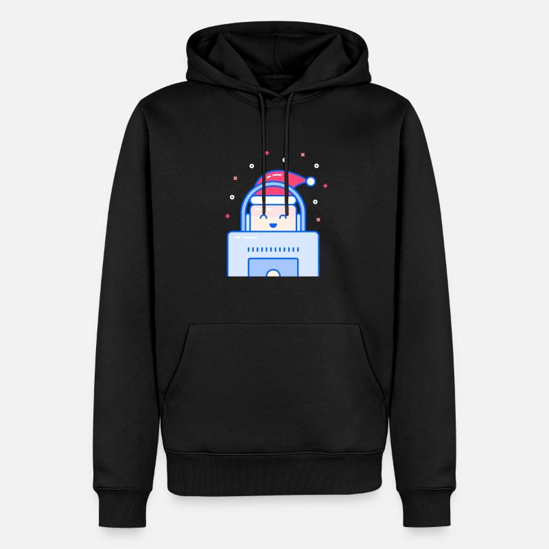 Feriengamer - Männer Premium Bio Hoodie - Schwarz