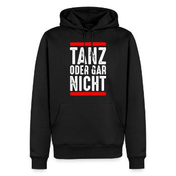 Tanz oder gar nicht - Männer Premium Bio Hoodie - Schwarz - Vorne - Nico (187cm)