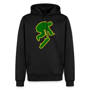 Skateboard Skater Skateboarder Skate - Sweat à capuche Premium bio Homme - noir - Devant - Nico (187cm)