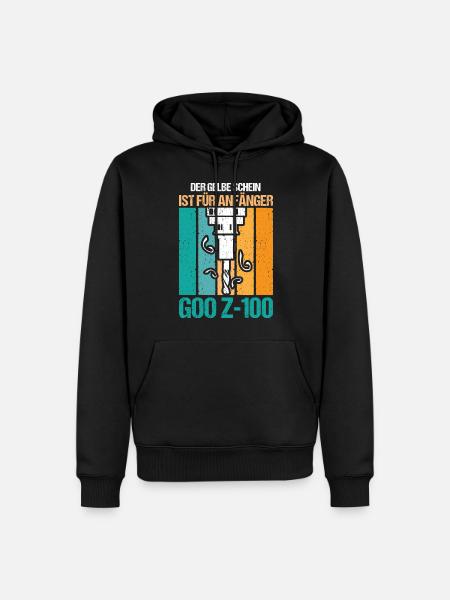 Zerspaner Fräser - Männer Premium Bio Hoodie - Schwarz