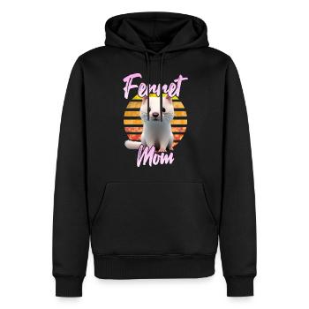 Frettchen Mama - Männer Premium Bio Hoodie - Schwarz - Vorne - Nico (187cm)