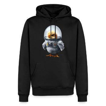 Astronautenhuhn Astronaut Huhn - Männer Premium Bio Hoodie - Schwarz - Vorne - Nico (187cm)
